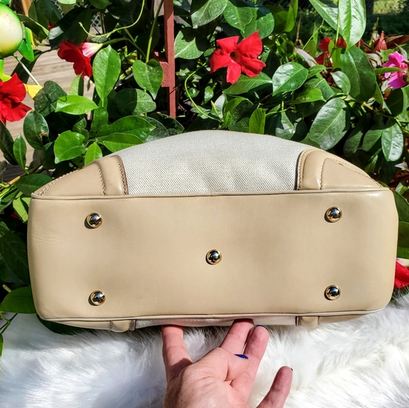 GUCCI AUTHENTIC CREAM SATCHEL padlock & key - Picture 3 of 13